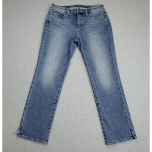 NYDJ Jeans Womens Size 8 Blue Sheri Slim Cotton Blend Stretch